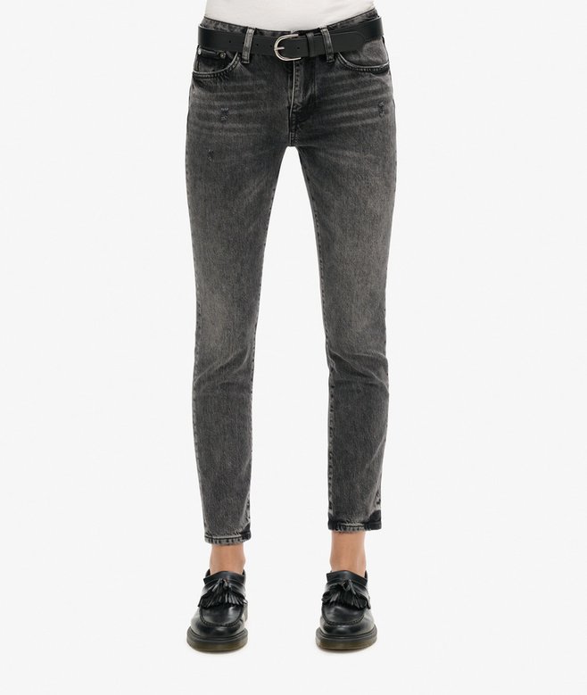Organic Cotton Mid Rise Slim Jeans