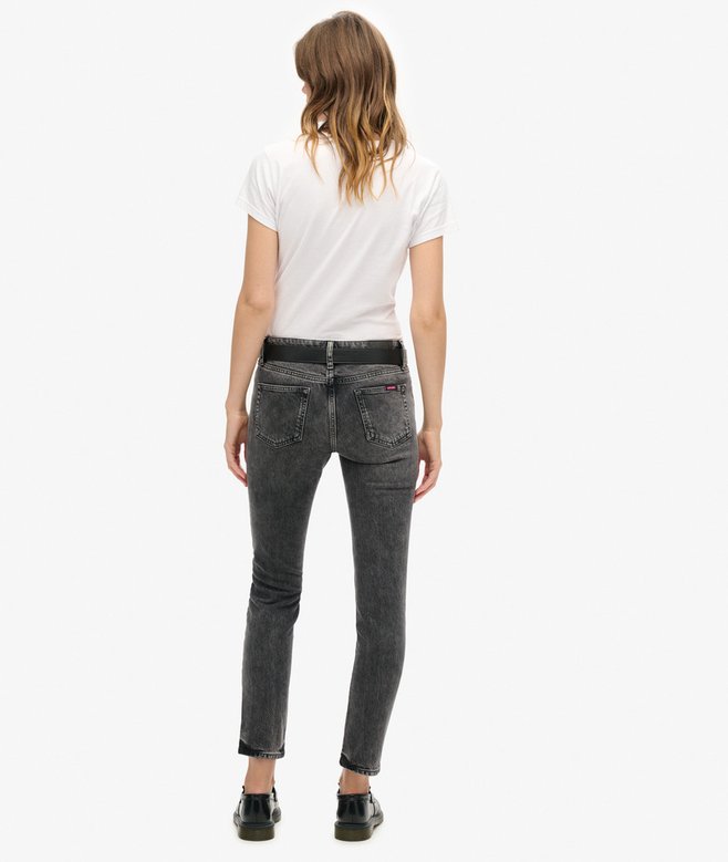 Organic Cotton Mid Rise Slim Jeans