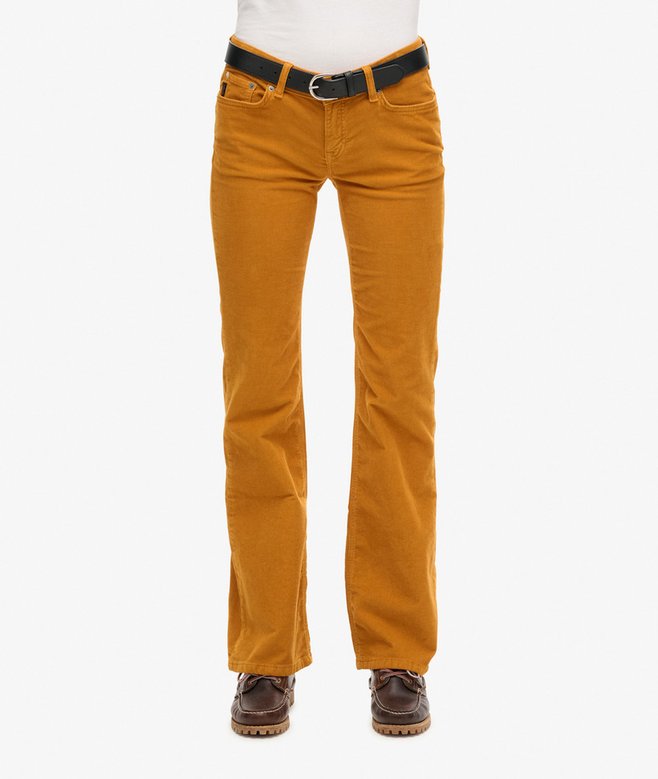 Low Rise Cord Flare Jeans