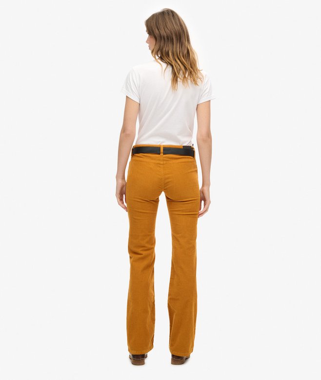 Low Rise Cord Flare Jeans