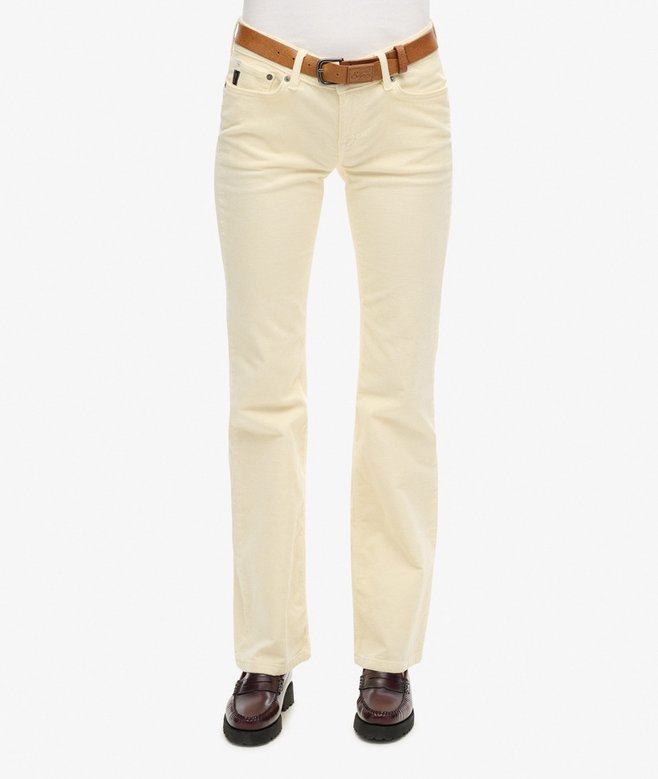 Low Rise Cord Flare Jeans