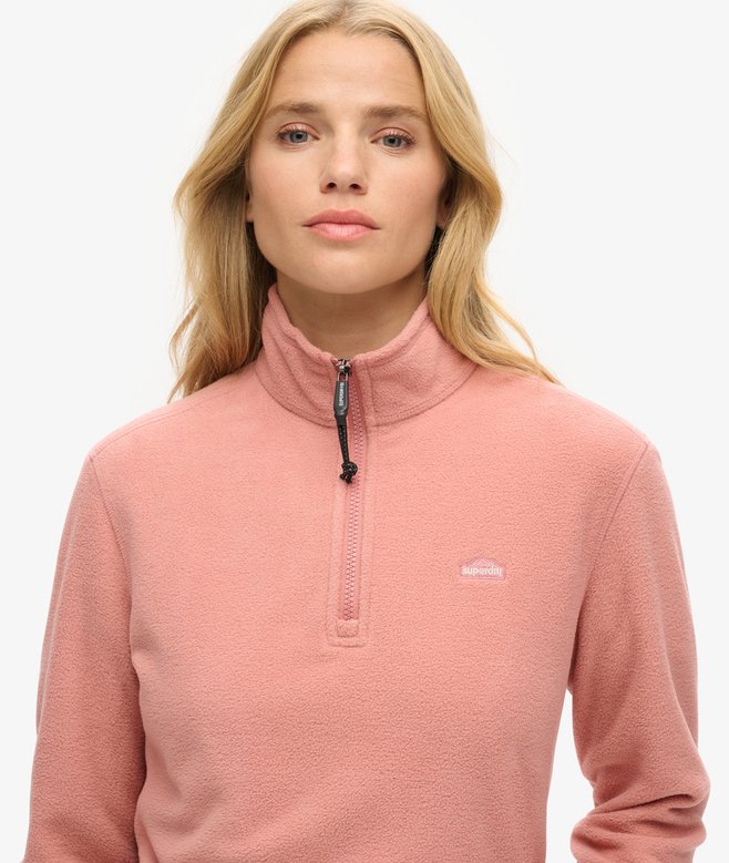 Polar Fleece Cropped Half Zip
