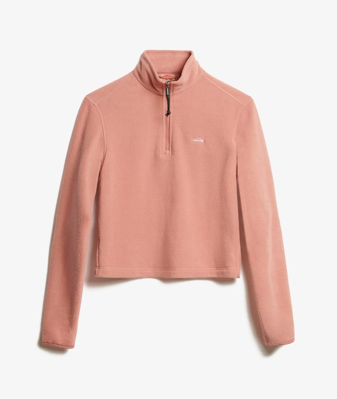 Polar Fleece Cropped Half Zip