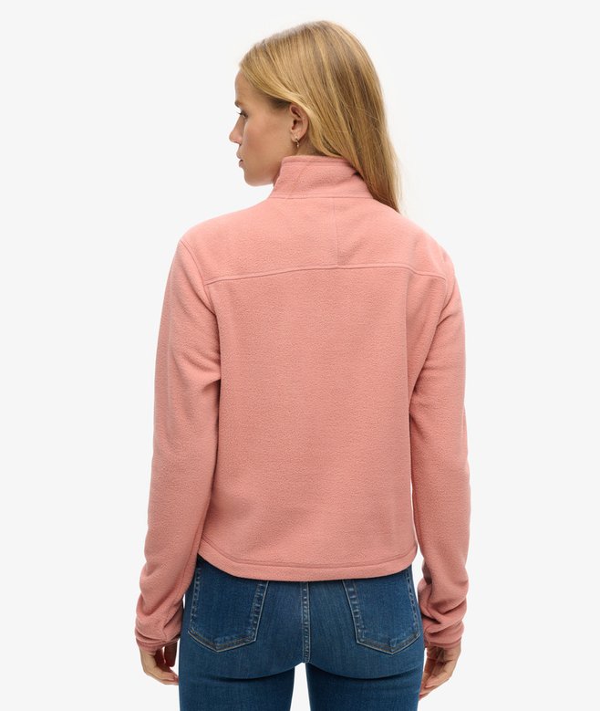 Polar Fleece Cropped Half Zip