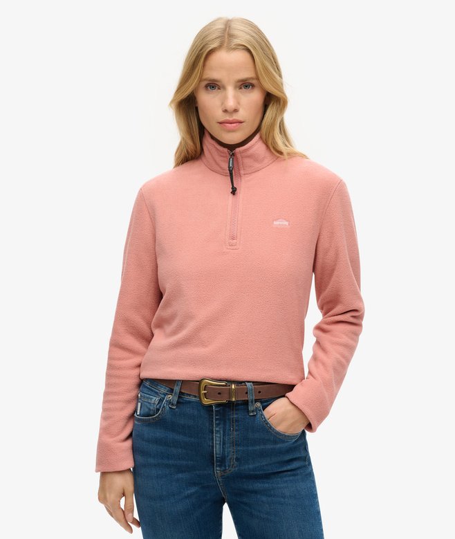 Polar Fleece Cropped Half Zip