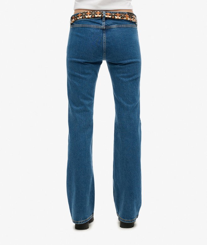 Organic Cotton Vintage Low Rise Slim Flare Jeans