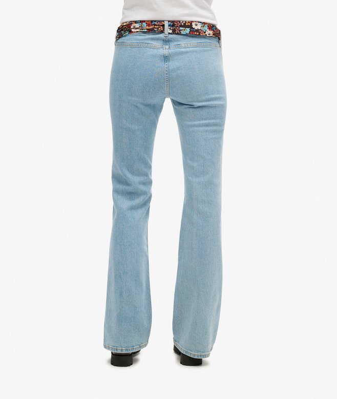 Organic Cotton Vintage Low Rise Slim Flare Jeans