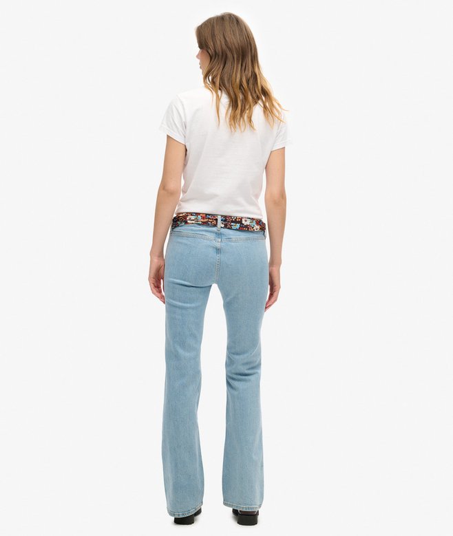Organic Cotton Vintage Low Rise Slim Flare Jeans