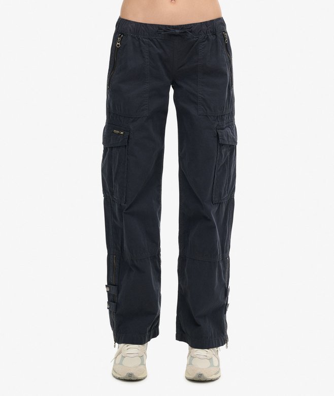 Low Rise Wide Leg Cargo Pants