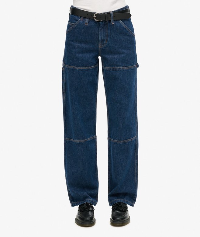 Organic Cotton Mid Rise Denim Carpenter Jeans