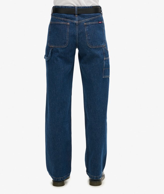 Organic Cotton Mid Rise Denim Carpenter Jeans