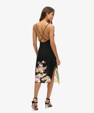Printed Midi Slip Cami Dress