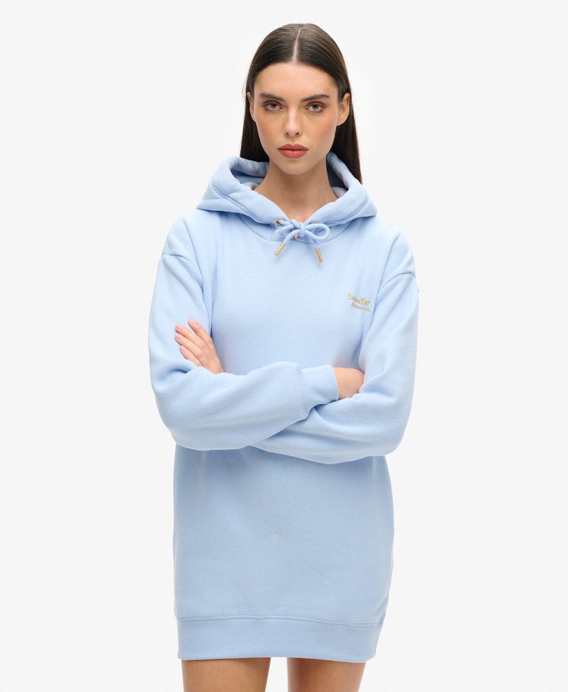 womens Essential Hoodie Dress in RICH BLUE | Superdry US