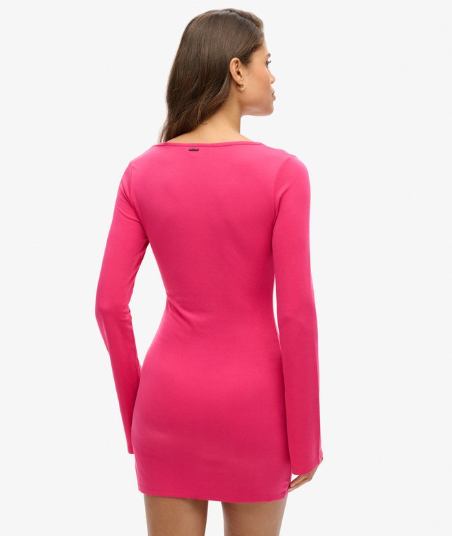 Flare Sleeve Bodycon Mini Dress