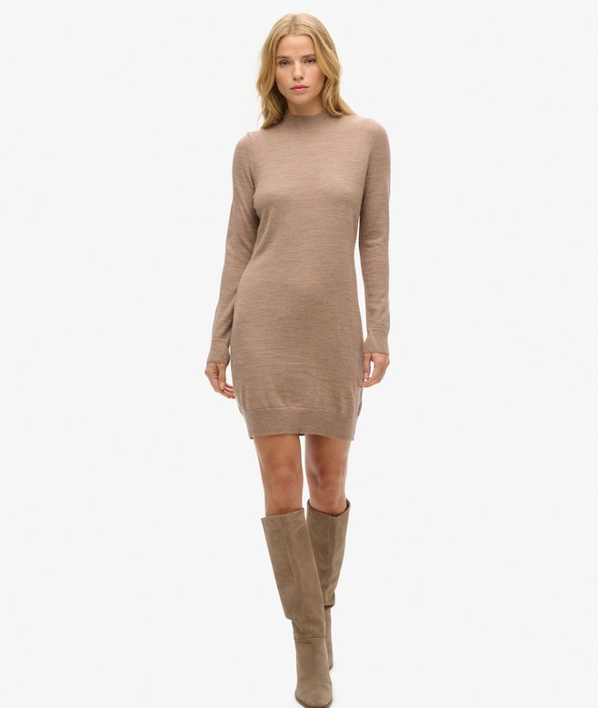 Merino Long Sleeve Knit Dress