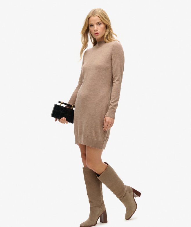 Merino Long Sleeve Knit Dress