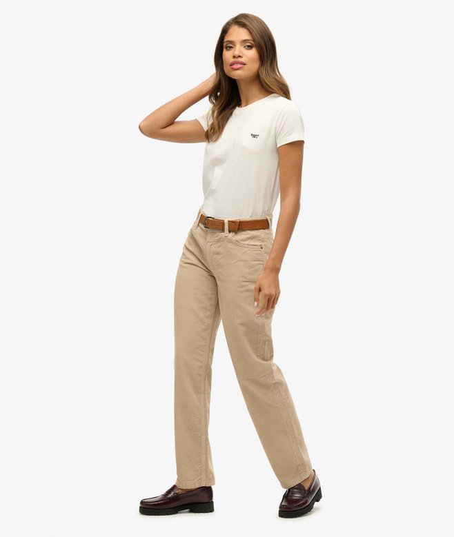 Straight Leg Cord Pants