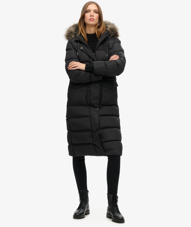 Everest Faux Fur Longline Coat