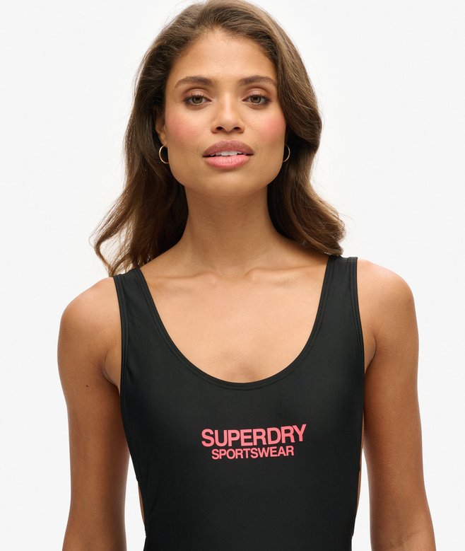 Elastic Scoop Back Swimsuit