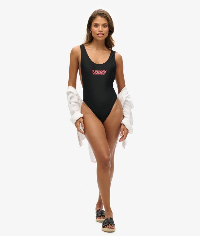 Elastic Scoop Back Swimsuit