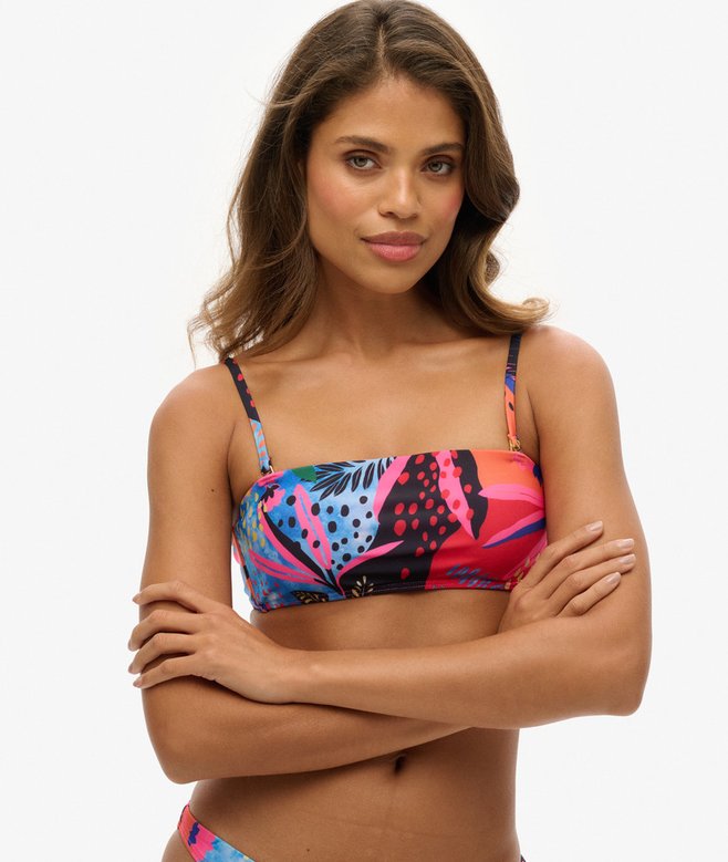 Tropical Bandeau Bikini Top