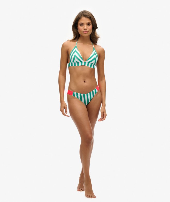 Striped Cheeky Bikini Bottoms