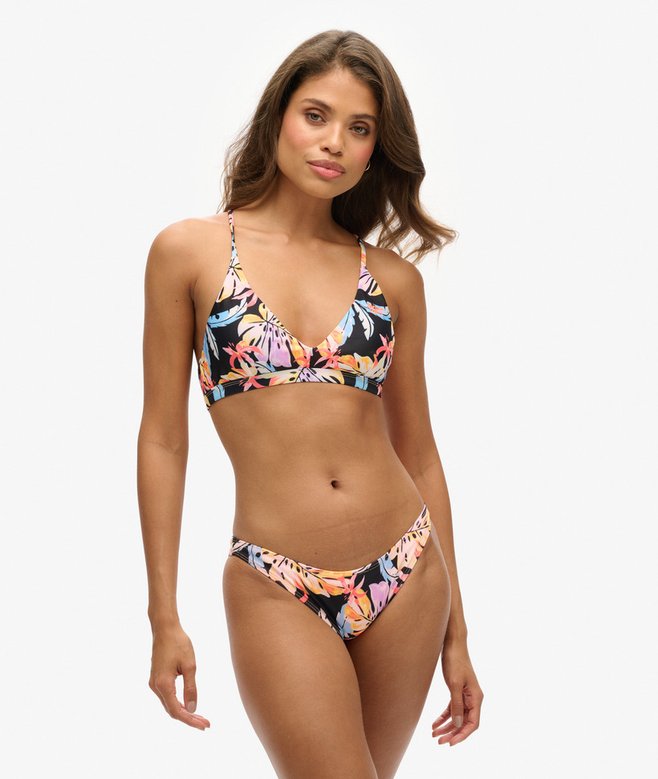 Cross Back Triangle Bikini Top