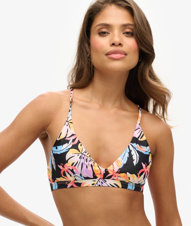 Cross Back Triangle Bikini Top