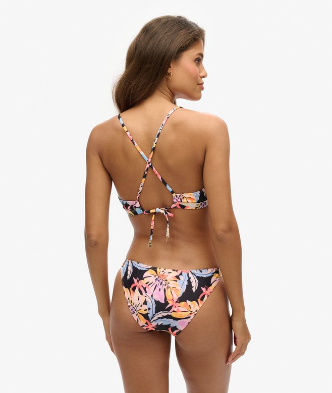 Cross Back Triangle Bikini Top