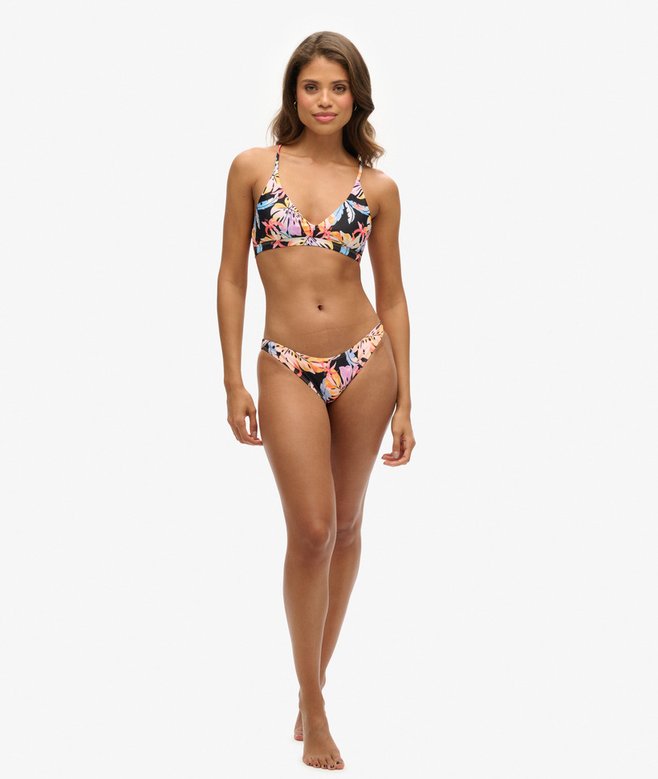 Cross Back Triangle Bikini Top