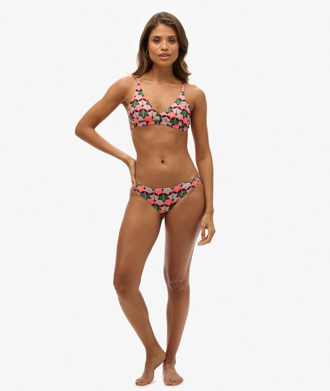 Cross Back Triangle Bikini Top