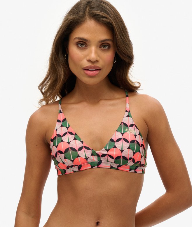 Cross Back Triangle Bikini Top