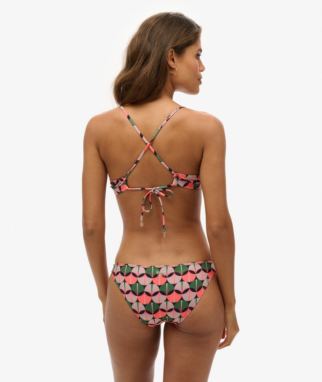 Cross Back Triangle Bikini Top
