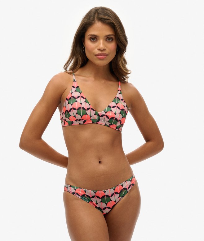 Cross Back Triangle Bikini Top