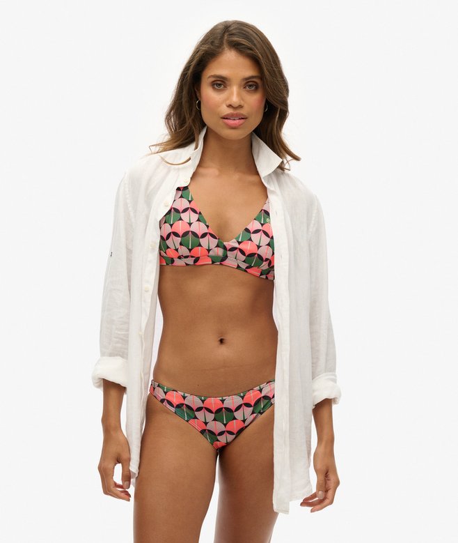 Cross Back Triangle Bikini Top