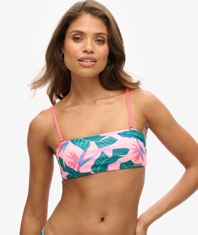 Tropical Bandeau Bikini Top