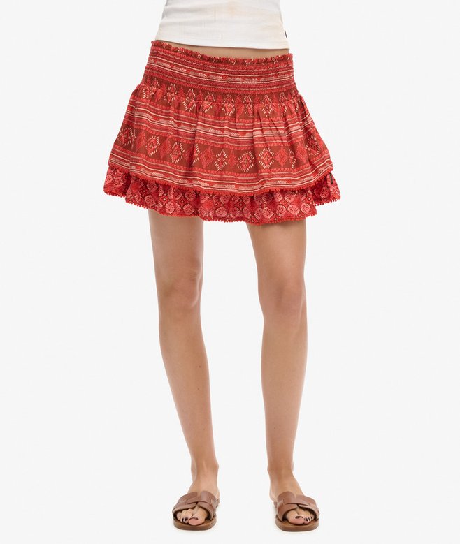 Vintage Tiered Mini Skirt