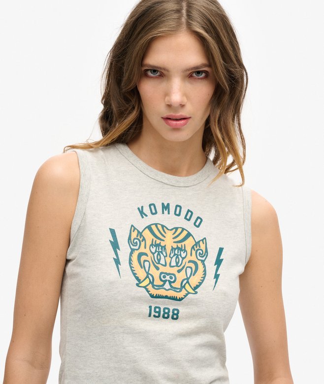 Superdry x Komodo Tiger Slim Vest Top