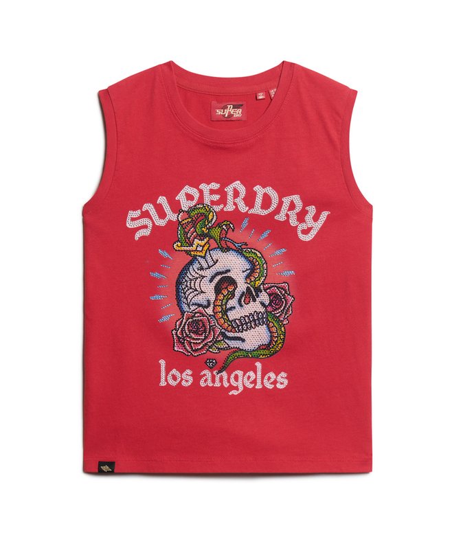 Tattoo Rhinestone Vest