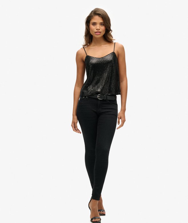 Sequin Cami Vest Top