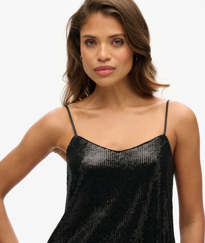 Sequin Cami Vest Top