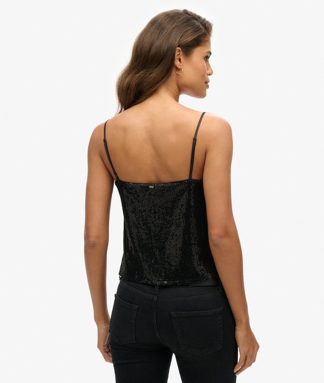 Sequin Cami Vest Top