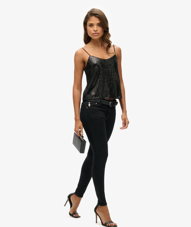 Sequin Cami Vest Top