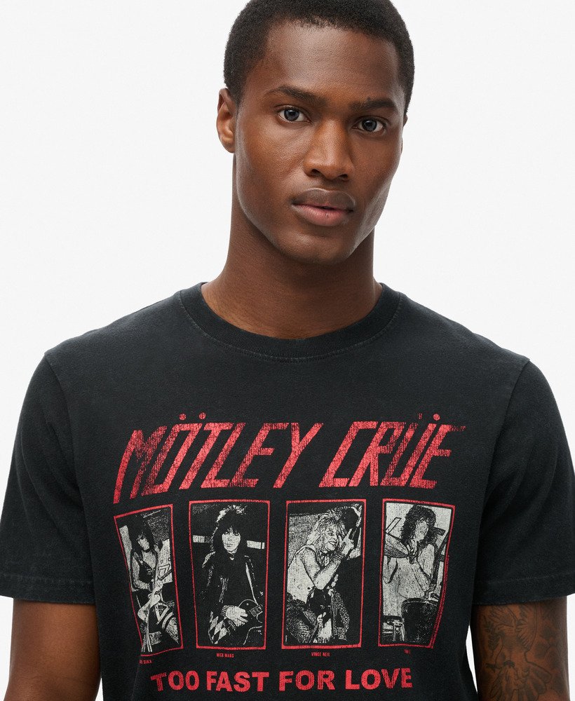 mens Mötley Crüe x Superdry Limited Edition T-Shirt in Heavy Amp