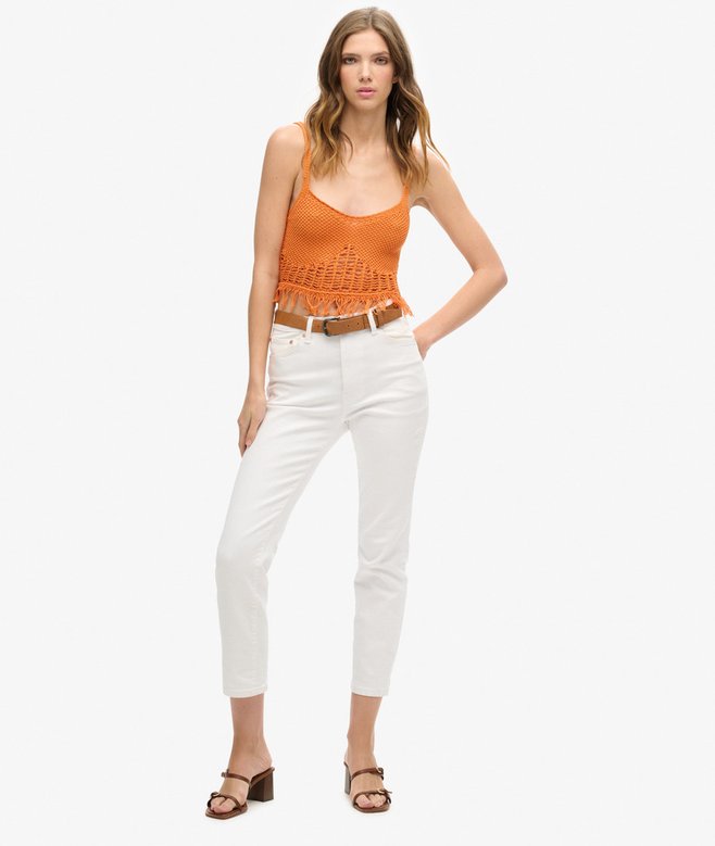 Vintage Crotchet Fringe Top