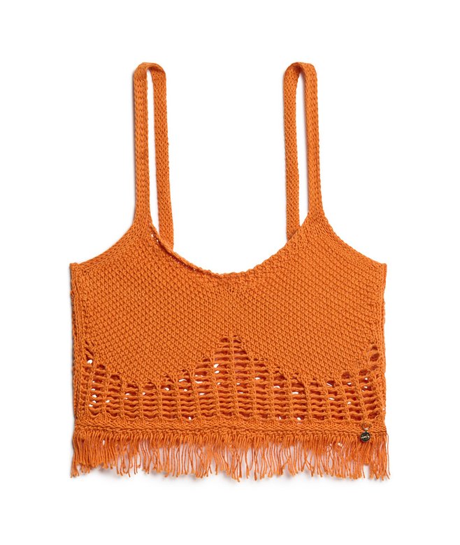 Vintage Crotchet Fringe Top