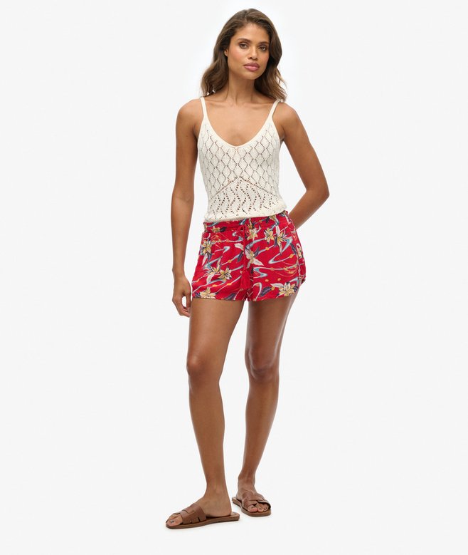 Vintage Beach Printed Shorts