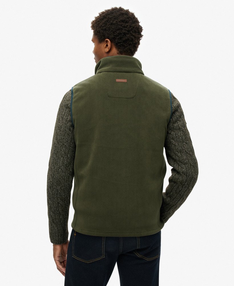 Gilet en polaire Estatevert olive surplus goods pour Homme | Superdry FR