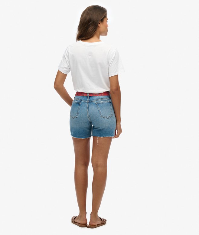 Vintage Mid Rise Slim Shorts