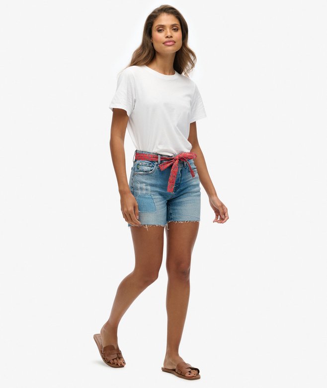 Vintage Mid Rise Slim Shorts